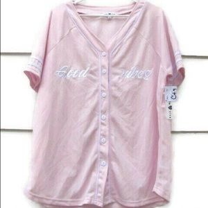 Stella viva Good vibes Pink top shirt